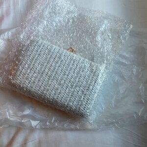 Evening clutch white